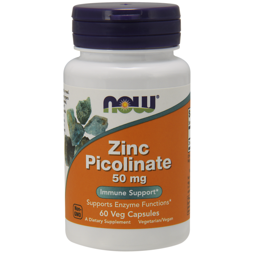 

NOW Foods Zink Picolinate Цинк капсулы 50 мг 60 шт.