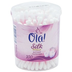 Ola Ватные палочки Silk Sense 100 шт. (контейнер)