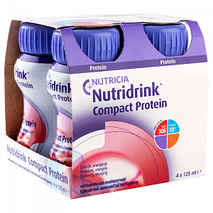 Нутридринк Компакт Протеин 125мл 4 шт. охлаждающий фруктово-ягодный