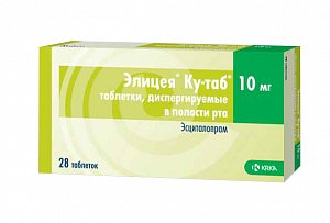 Элицея Ку-таб таблетки диспергируемые в полости рта 10 мг 28 шт.