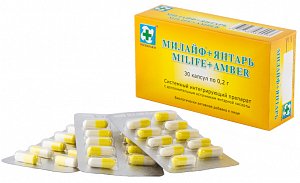 Милайф+янтарь капсулы 200 мг 30 шт. (БАД)