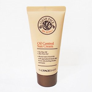 The Face Shop Крем солнцезащитный матирующий SPF35 50 мл Clean Face Oil Control Sun Cream