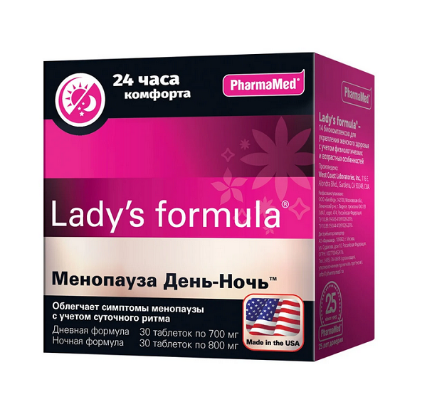 Lady's Formula Менопауза День-Ночь таблетки 30 шт.+30 шт.