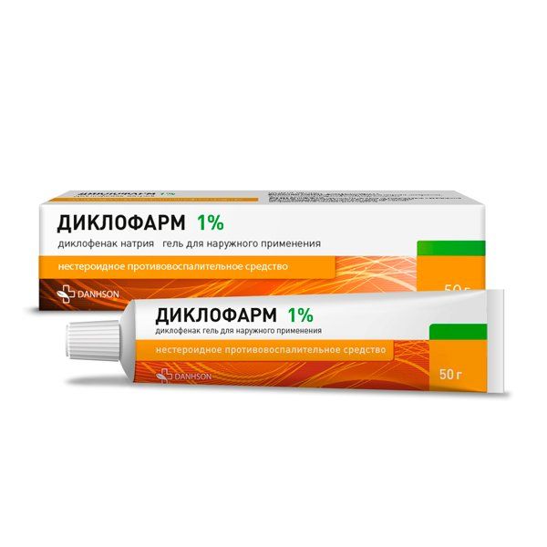 Диклофарм гель для наружного применения 1% туба 50 г