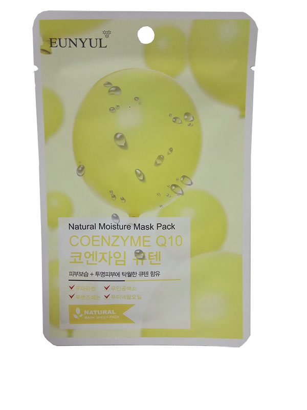 для лица с коэнзимом q10 22 мл natural moisture mask pack coenzyme