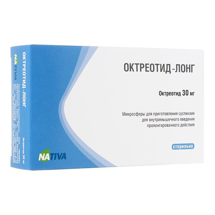 микросферы для приготовления суспензии для внутримышечного введения пролонгированного действия флакон 30 мг Натива
