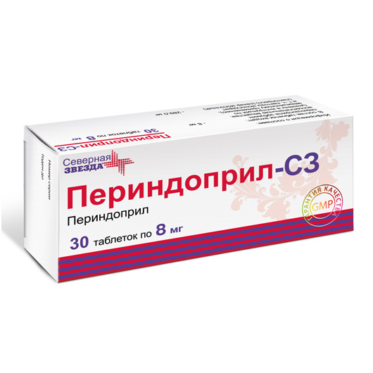 Купить Периндоприл-СЗ таблетки 8 мг 30 шт., Северная Звезда ЗАО