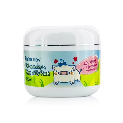 увлажняющая со свиным коллагеном collagen aqua piggy jelly pack 100 г