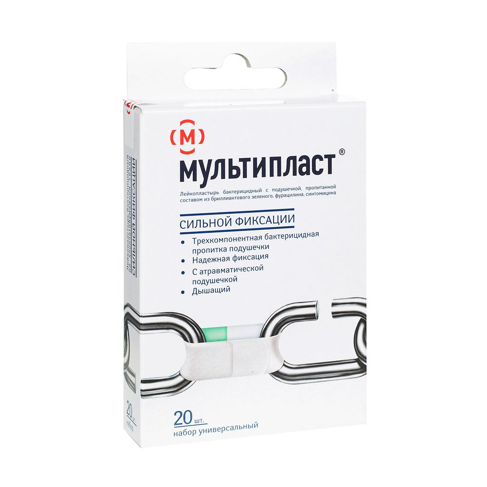 набор универсальный сильной фиксации 20 шт. Мультипласт