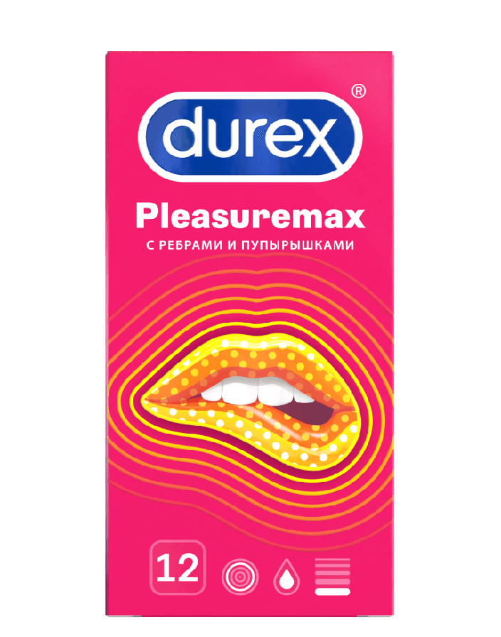 Купить Durex Презервативы Pleasuremax с ребрами и пупырышками 12 шт., Reckitt Benckiser [Рекитт Бенкизер], латекс