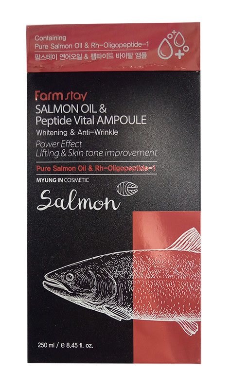 FarmStay [ФармСтэй] Многофункциональное ампульное средство All-in-one с маслом лосося и пептидами 250 мл