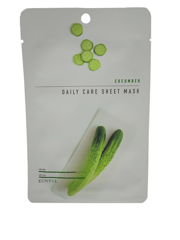 для лица с экстрактом огурца 22 мл cucumber daily care sheet mask