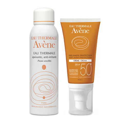 солнцезащитный spf50+ 50 мл + подарок Термальная вода 150 мл