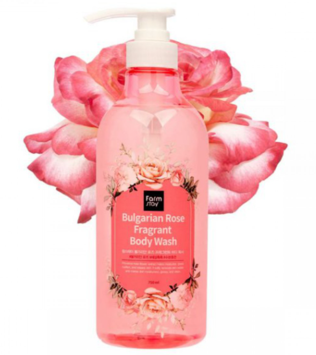 farmstay Гель для душа с экстрактом розы 750мл