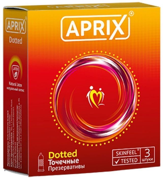 aprix Презервативы dotted точечные 3 шт.