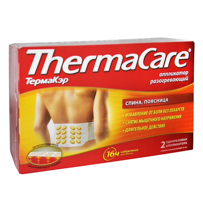 ThermaCare Аппликатор для спины разогревающий одноразовый 2 шт.
