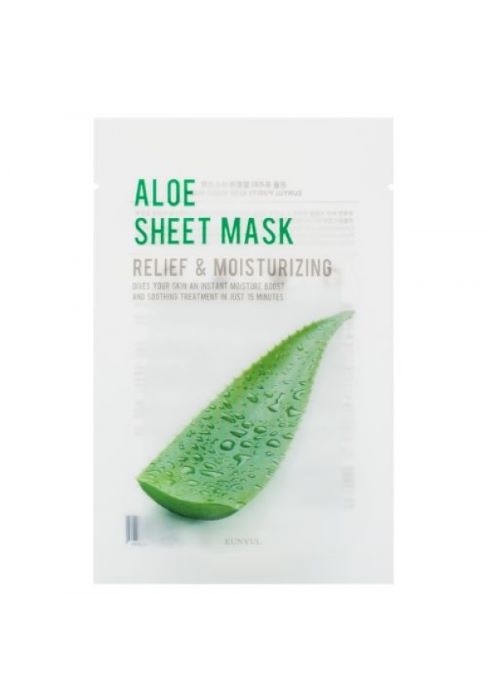 д/лица с алоэ 22мл aloe sheet mask