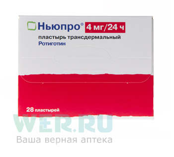 пластырь трансдермальный 4 мг/24 ч 28 шт.