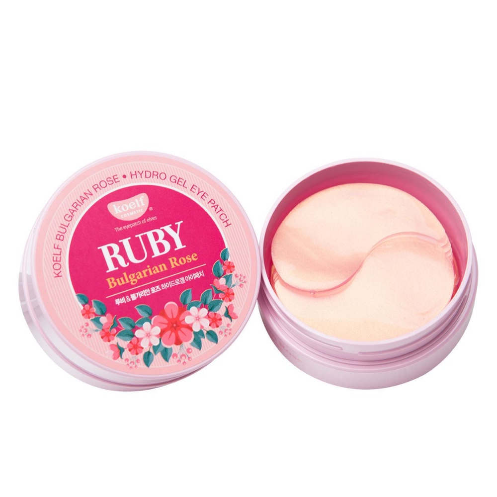 гидрогелевые для глаз Рубин и болгарская роза ruby & bulgarian rose hydro gel eye patch 60 шт.