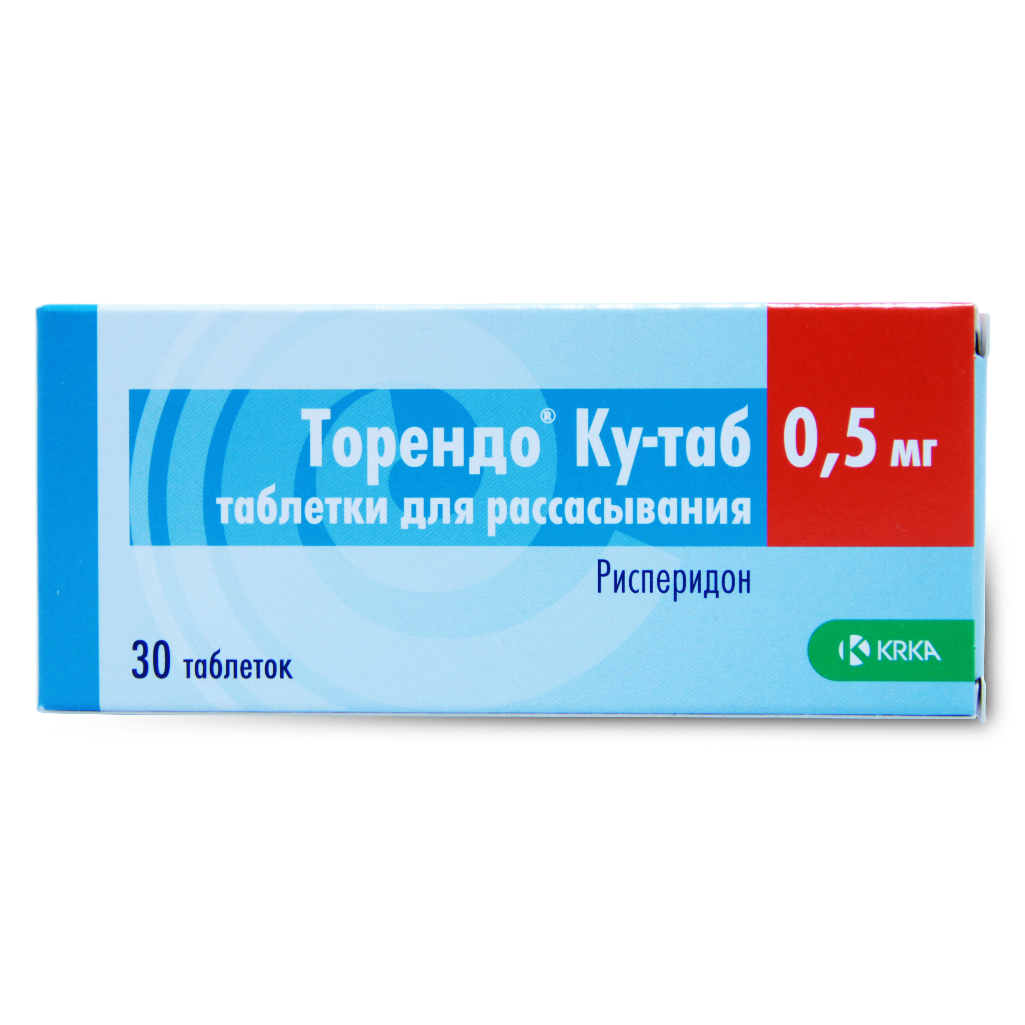 Купить Торендо Ку-таб таблетки для рассасывания 0, 5 мг 30 шт., KRKA [КРКА]