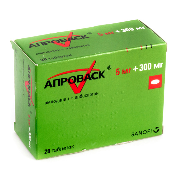 таблетки покрытые пленочной оболочкой 5 мг+300 мг 28 шт.