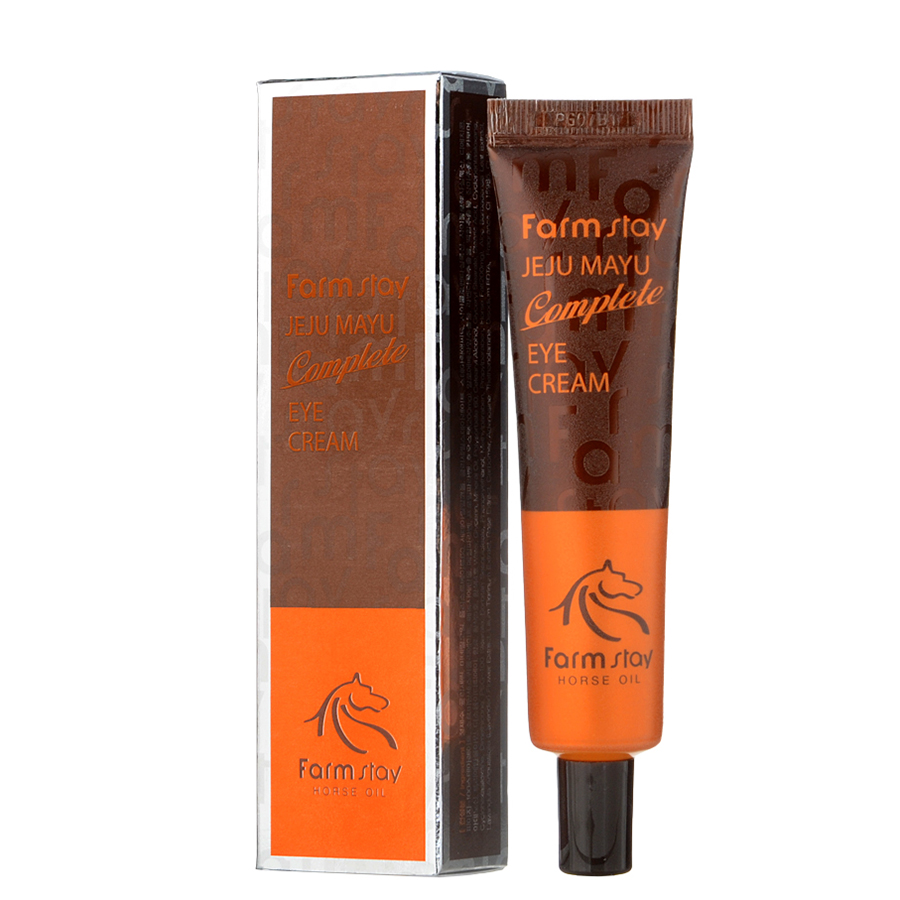 для кожи вокруг глаз с лошадиным маслом jeju mayu complete eye cream 45 г