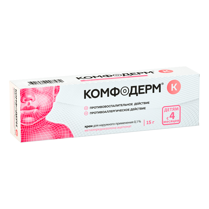 

Комфодерм К крем для наружного применения 0,1% туба 15 г