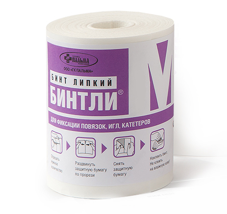 бинт липкий 10 см х 15 м рулон