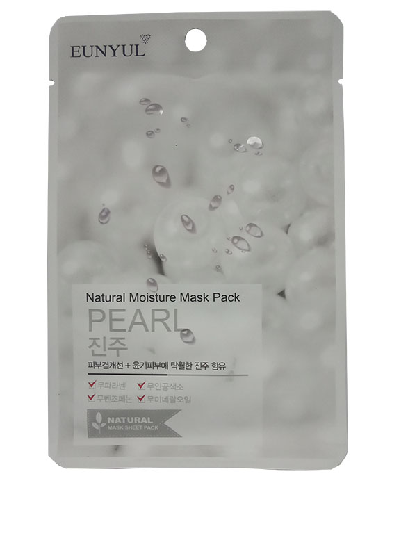 Eunyul [Ун-юл] Маска тканевая для лица с жемчугом 22 мл Natural Moisture Mask Pack Pearl