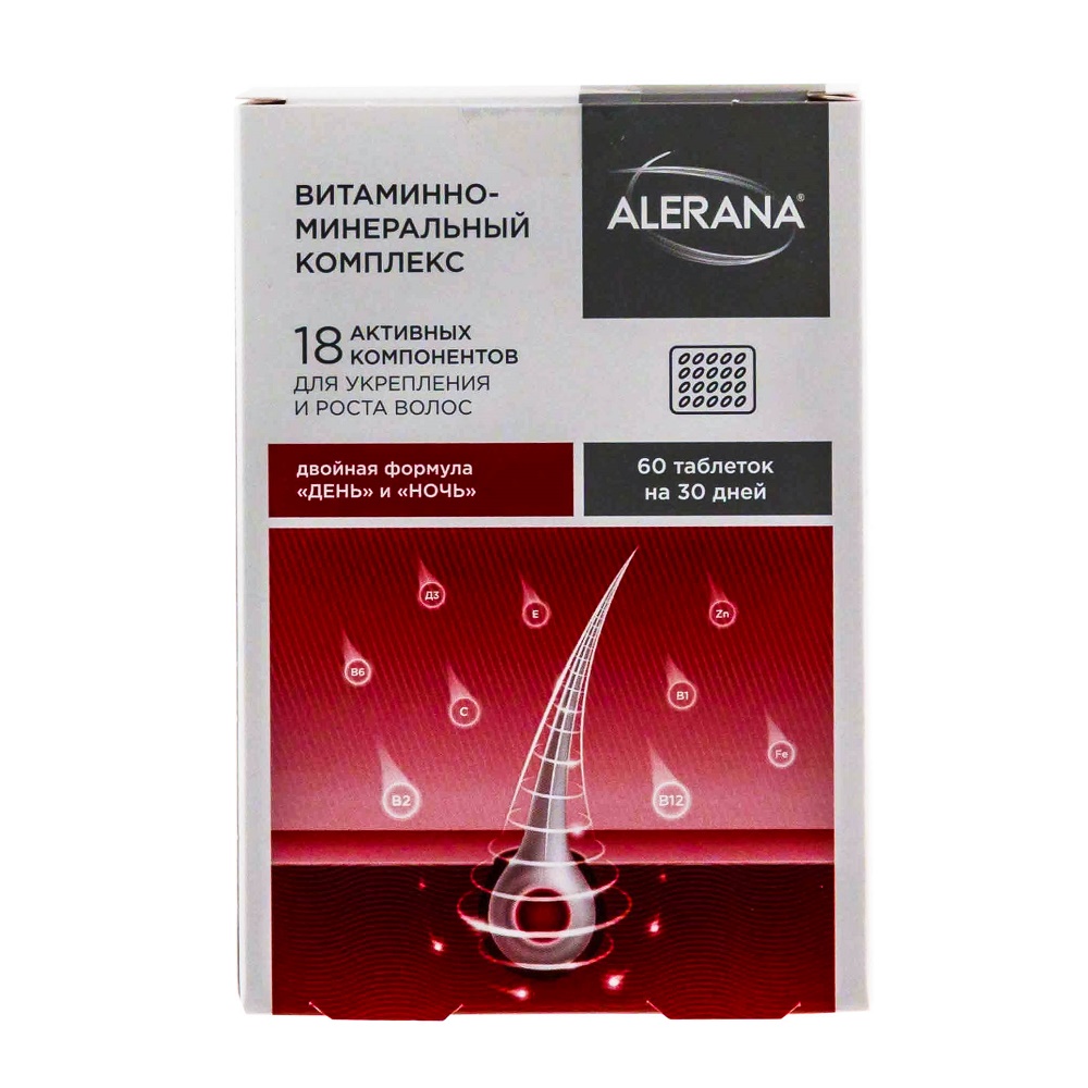 Alerana Витаминно-минеральный комплекс для волос таблетки 60 шт.