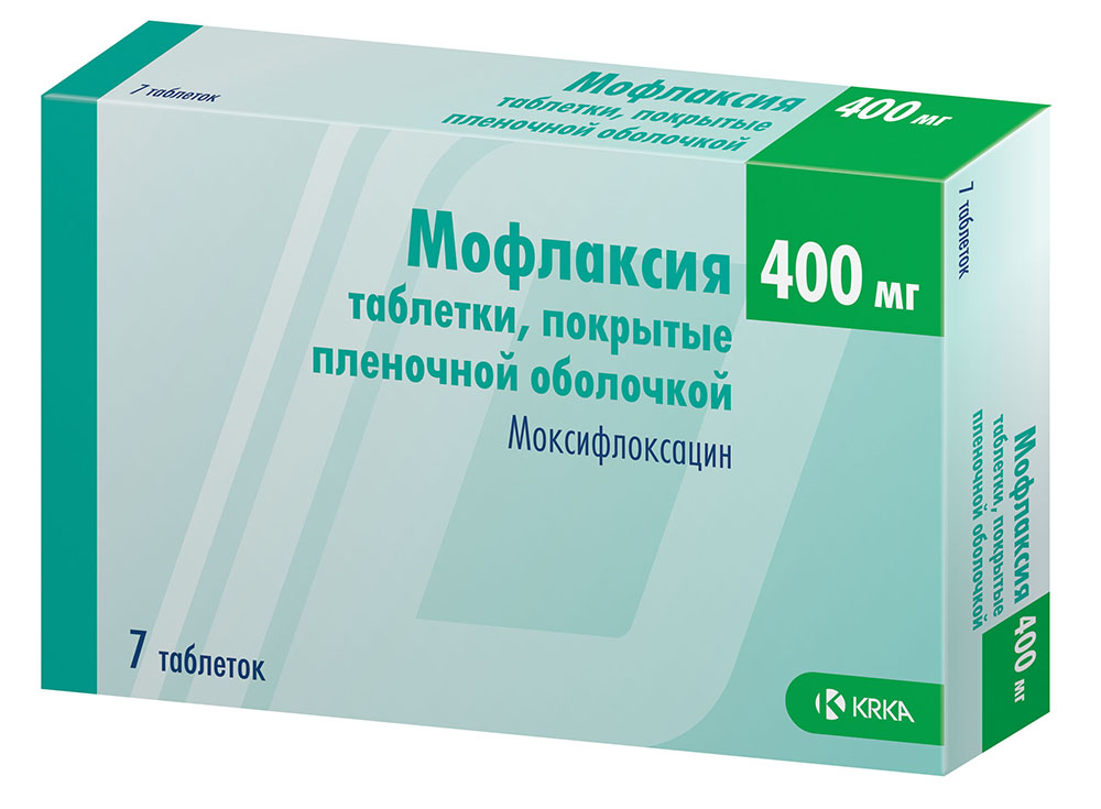 Мофлаксия таблетки покрытые пленочной оболочкой 400 мг 7 шт.