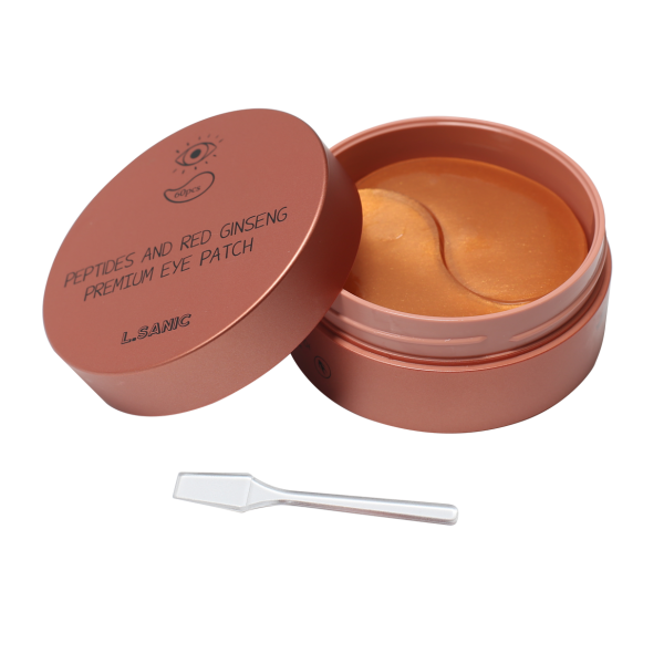 l`sanic Патчи премиальные для кожи вокруг глаз с пептидами и экстрактом красного женьшеня peptides and red ginsengpremium eye patch 60 шт.