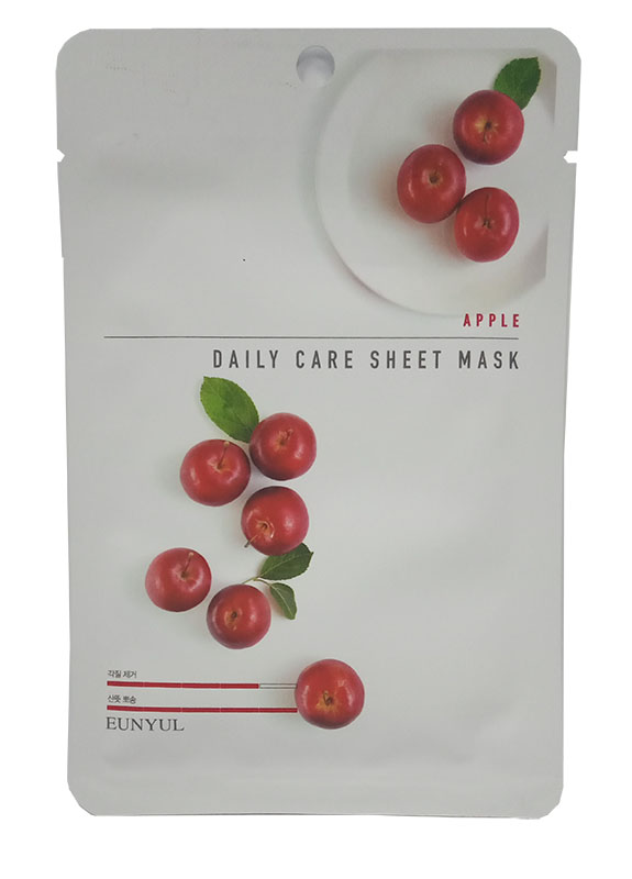 для лица с экстрактом яблока 22 мл apple daily care sheet mask