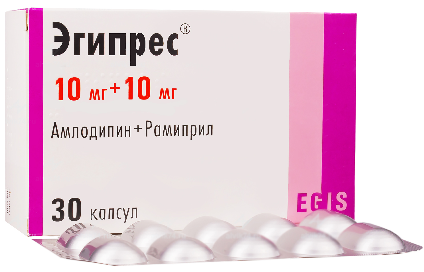 Эгипрес капсулы 10 мг+10 мг 30 шт.