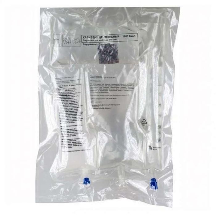 эмульсия для инфузий 2053 мл (1900 ккал) контейнеры пластиковые 4 шт.