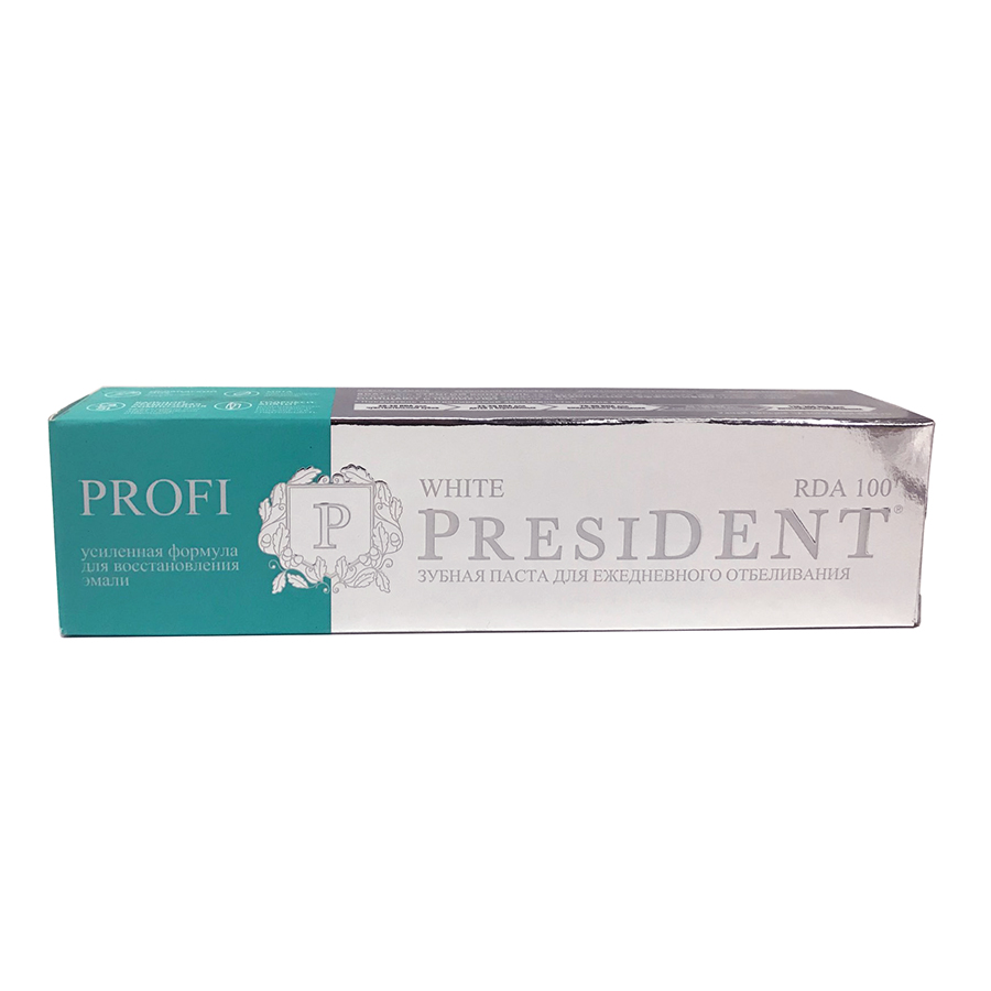 Купить PresiDENT Profi Зубная паста отбеливающая White 50 мл, Зеленая Дубрава