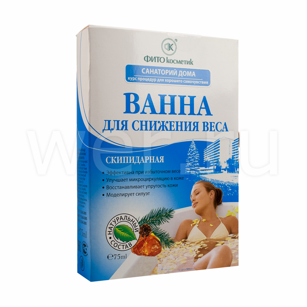 Санаторий Дома Ванна для снижения веса Скипидарная саше 75 мл