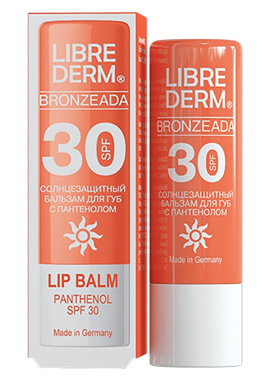 Бальзам для губ с пантенолом spf30 4 г