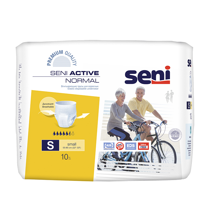 Купить Seni Active Normal Подгузники-трусики для взрослых р.S 10 шт., TZMO S.A., S (42-44)