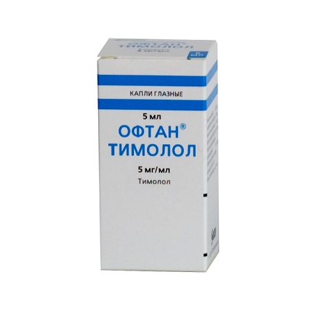Купить Офтан Тимолол капли глазные 0, 5% флакон 5 мл, Santen [Сантэн]