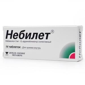 Купить Небилет таблетки 5 мг 14 шт., Фармацевтическая Фабрика ООО