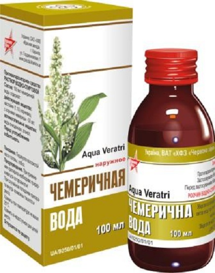 Купить Чемерицы вода раствор для наружного применения 100 мл, Московская фармацевтическая фабрика