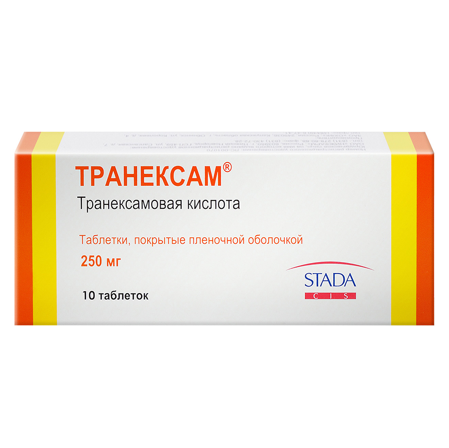 Купить Транексам таблетки аокрытые пленочной оболочкой 250 мг 10 шт., Обнинская химико-фармацевтическая компания