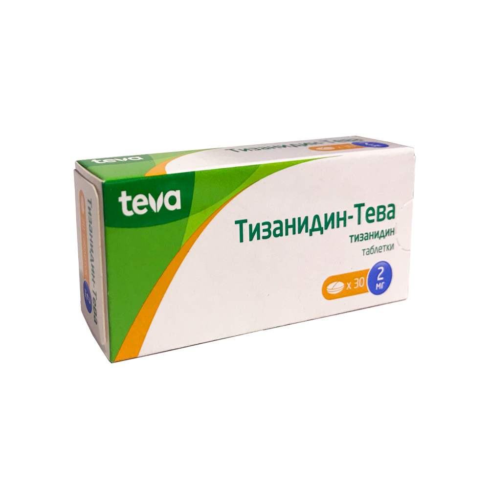 Тизанидин-Тева таблетки 2 мг 30 шт.