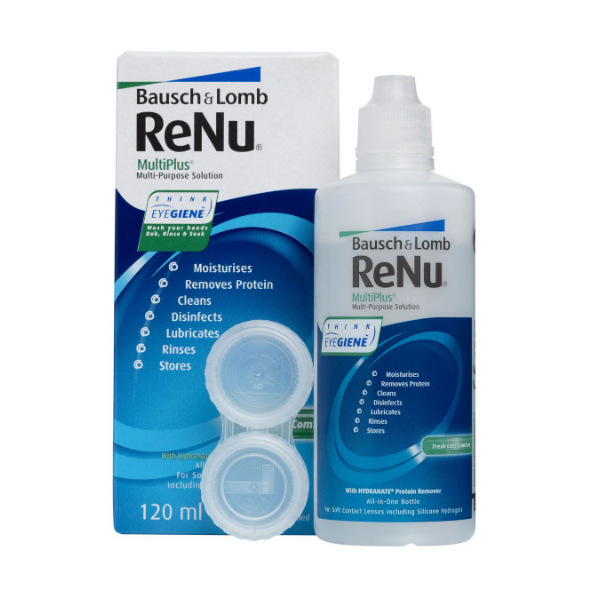 Купить ReNu MultiPlus Раствор для контактных линз флакон 120 мл, Bausch + Lomb [Бауш + Ломб]
