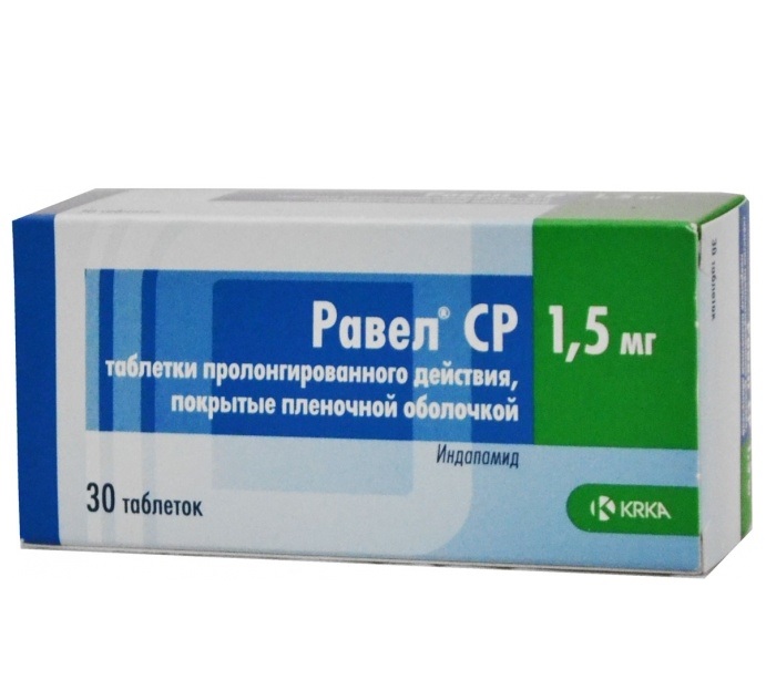 таблетки пролонгированного действия покрытые пленочной оболочкой 1,5 мг 30 шт.