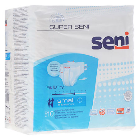 Купить Seni Super Small Подгузники для взрослых 10 шт/, TZMO S.A., S (42-44)