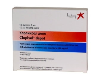 Клопиксол Депо раствор для внутримышечного введения масляный 200 мг/мл амп. 10 шт.