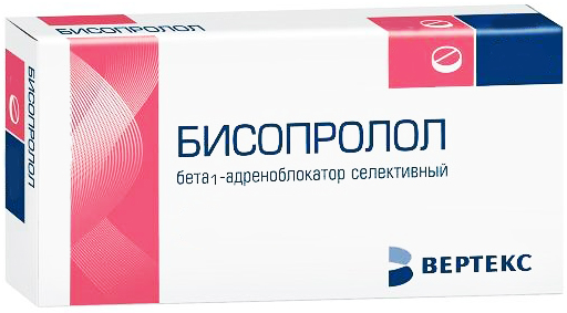 Купить Бисопролол таблетки покрытые пленочной оболочкой 5 мг 60 шт., Вертекс