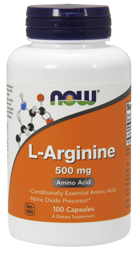 NOW Foods L-Аргинин капсулы 500 мг 100 шт.